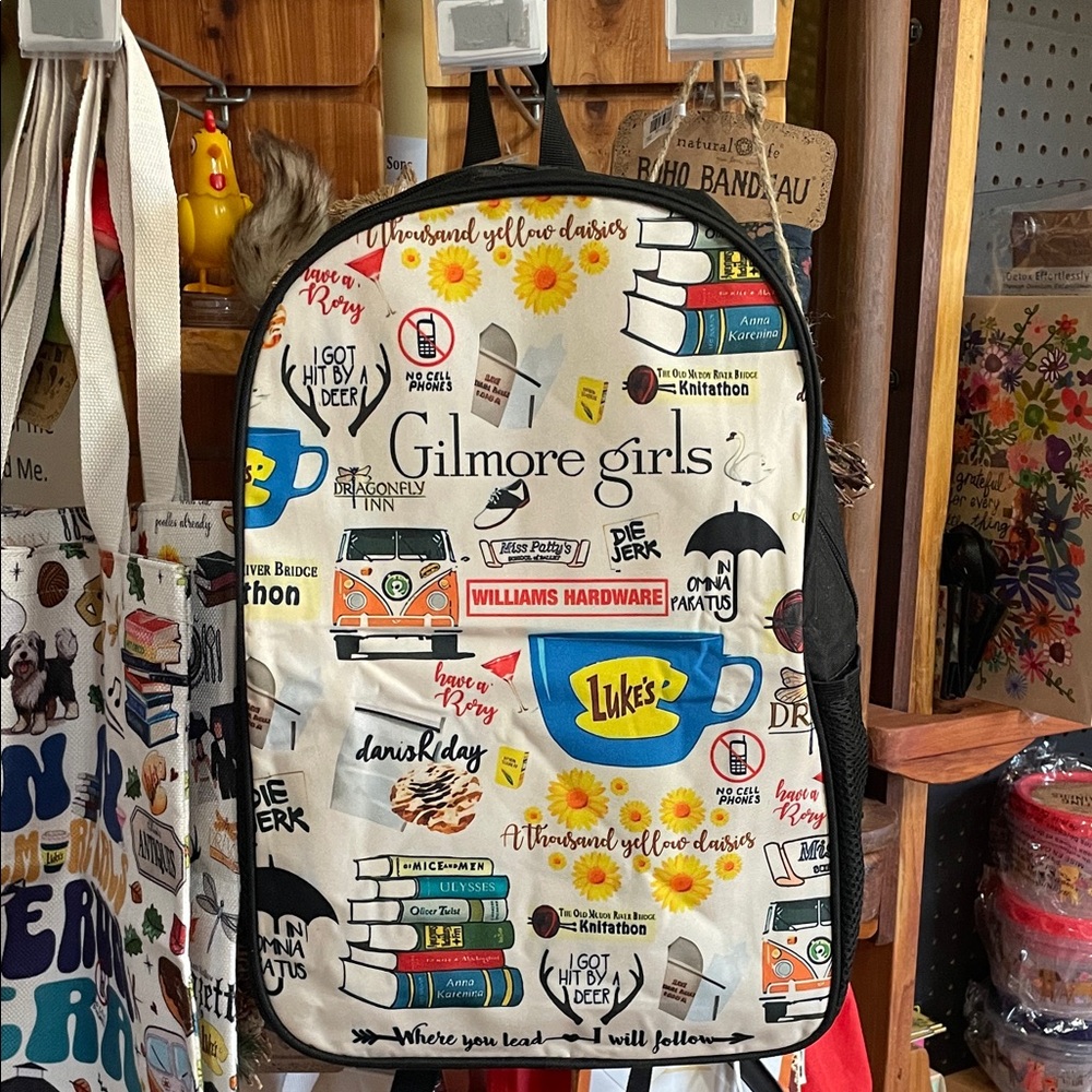 Gilmore Girls Themed Backpack including   The Lukes’s Diner logo